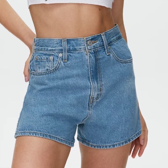 Levi's Pants - LEVIS high waist loose denim shorts